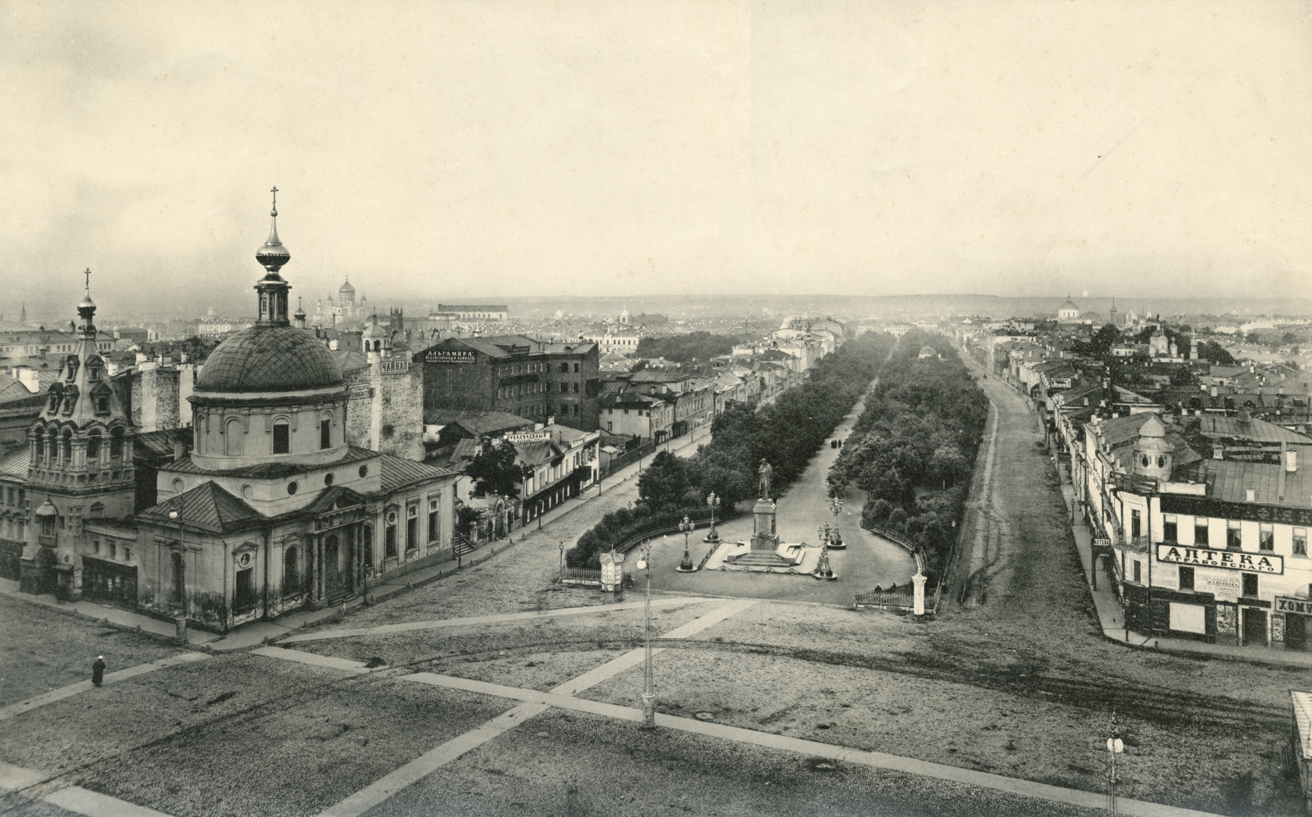 Страстная площадь в москве старые