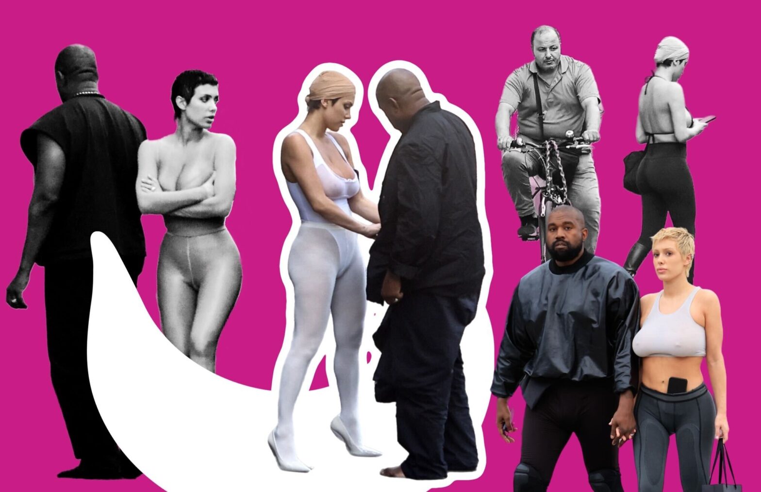 Телесные колготки без белья и легинсы с туфлями — о чем стиль жены Канье Уэста Бьянки Цензори