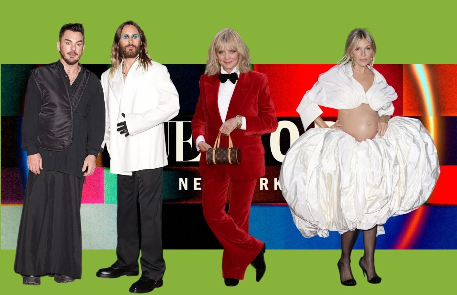 Сиенна Миллер в Schiaparelli, Твигги в костюме Gucci с eBay и другие эффектные образы с вечера Vogue World