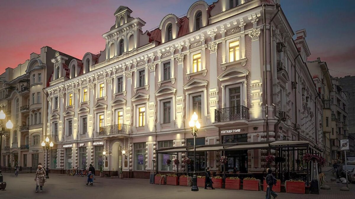 На Арбате архитектурно-художественная подсветка украсит 11 зданий