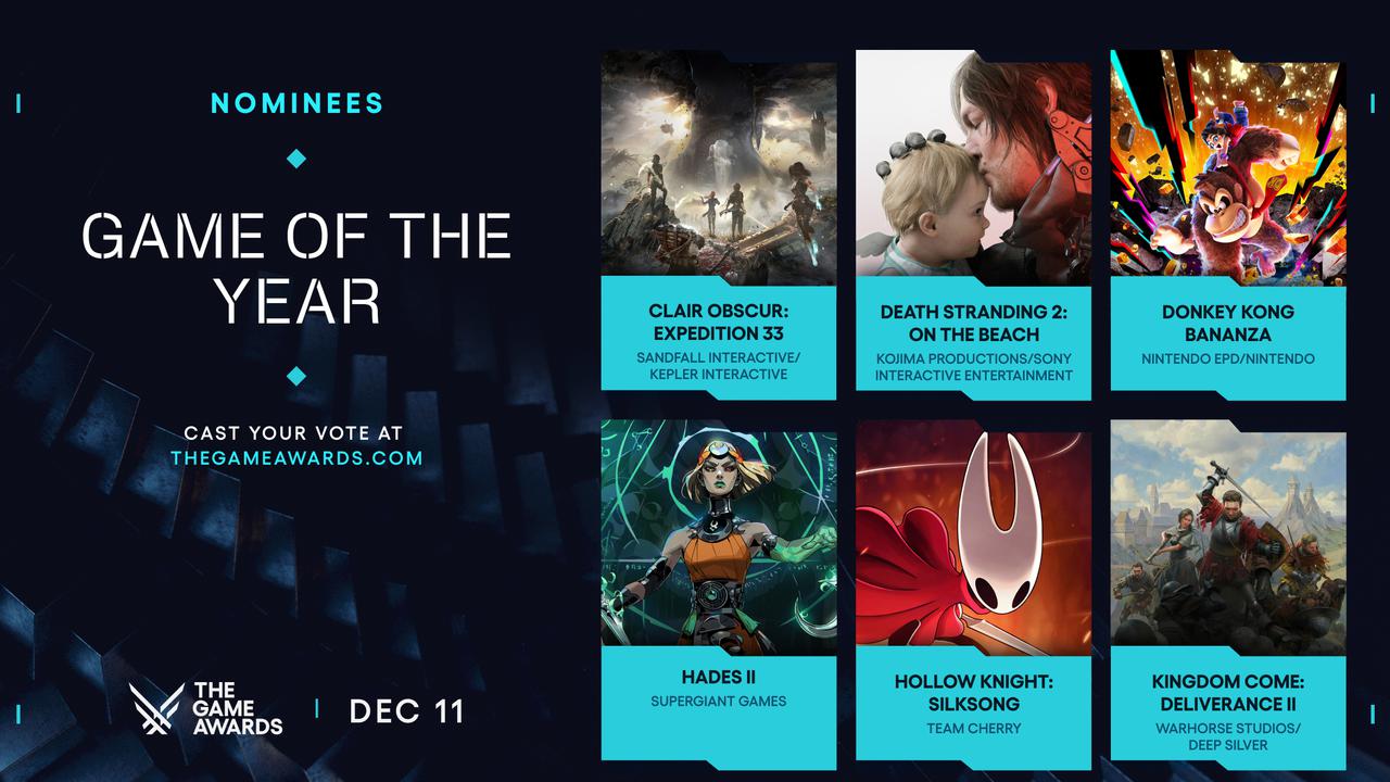 Объявлены победители игровой премии The Game Awards 2025
