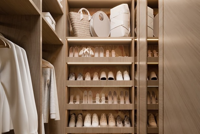 Гардеробная как стандарт: выбираем квартиру для жительницы большого города  с коллекцией из 120 туфелек