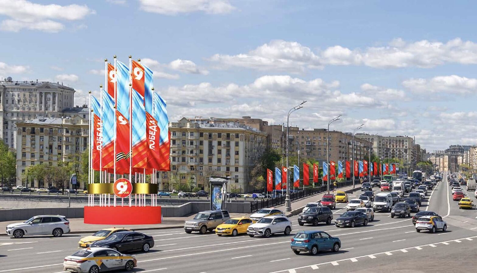 Ко Дню Победы в столице установят более 3,5 тыс декоративных элементов