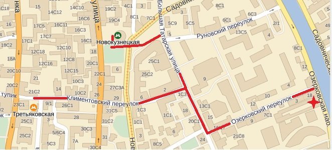 Карта озерковская набережная